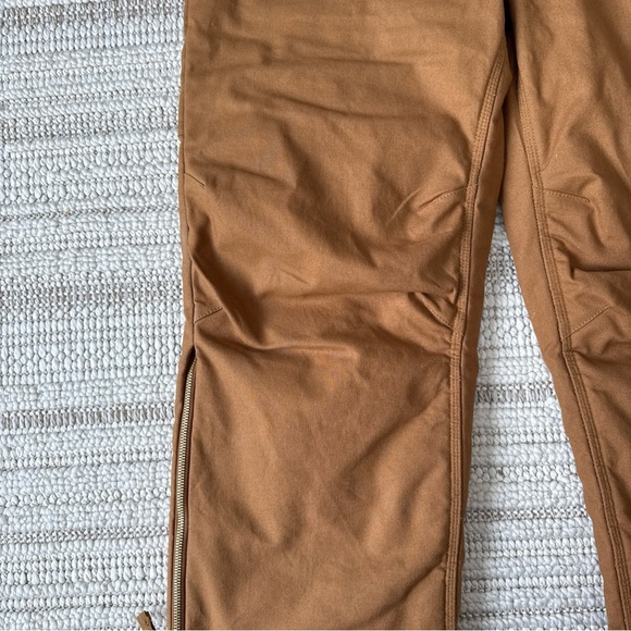 Walls Bib Overalls Mens Insulated Lined Canvas Duck Workwear Brown Excellent - Picture 6 of 16